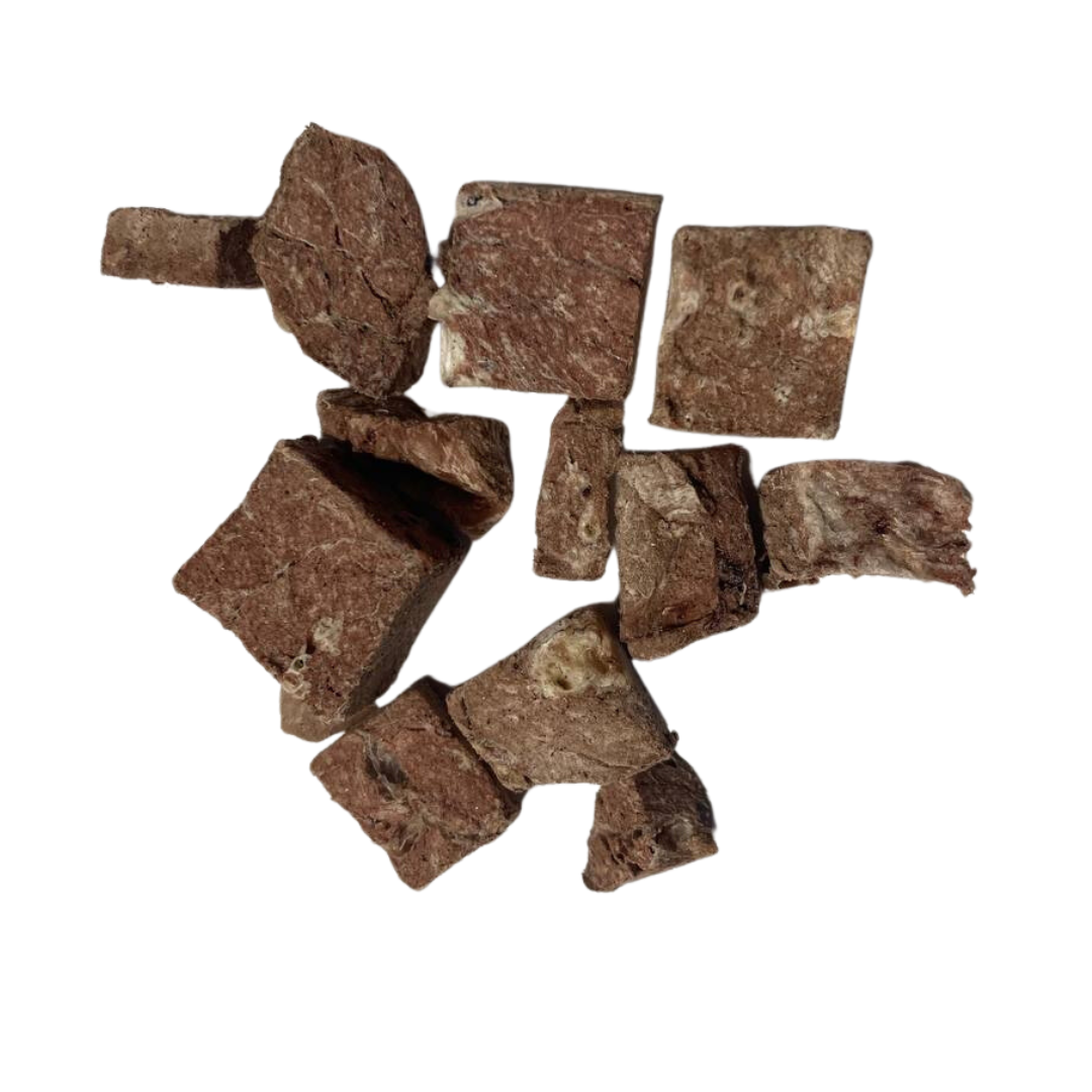 Freeze dried beef top lung dog treats